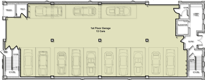 First Floor - Garage
